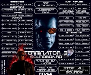 Arnold Schwarzenegger Terminator 2 sound board